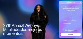 Ejemplo Diseño Web 8 Webby Awards